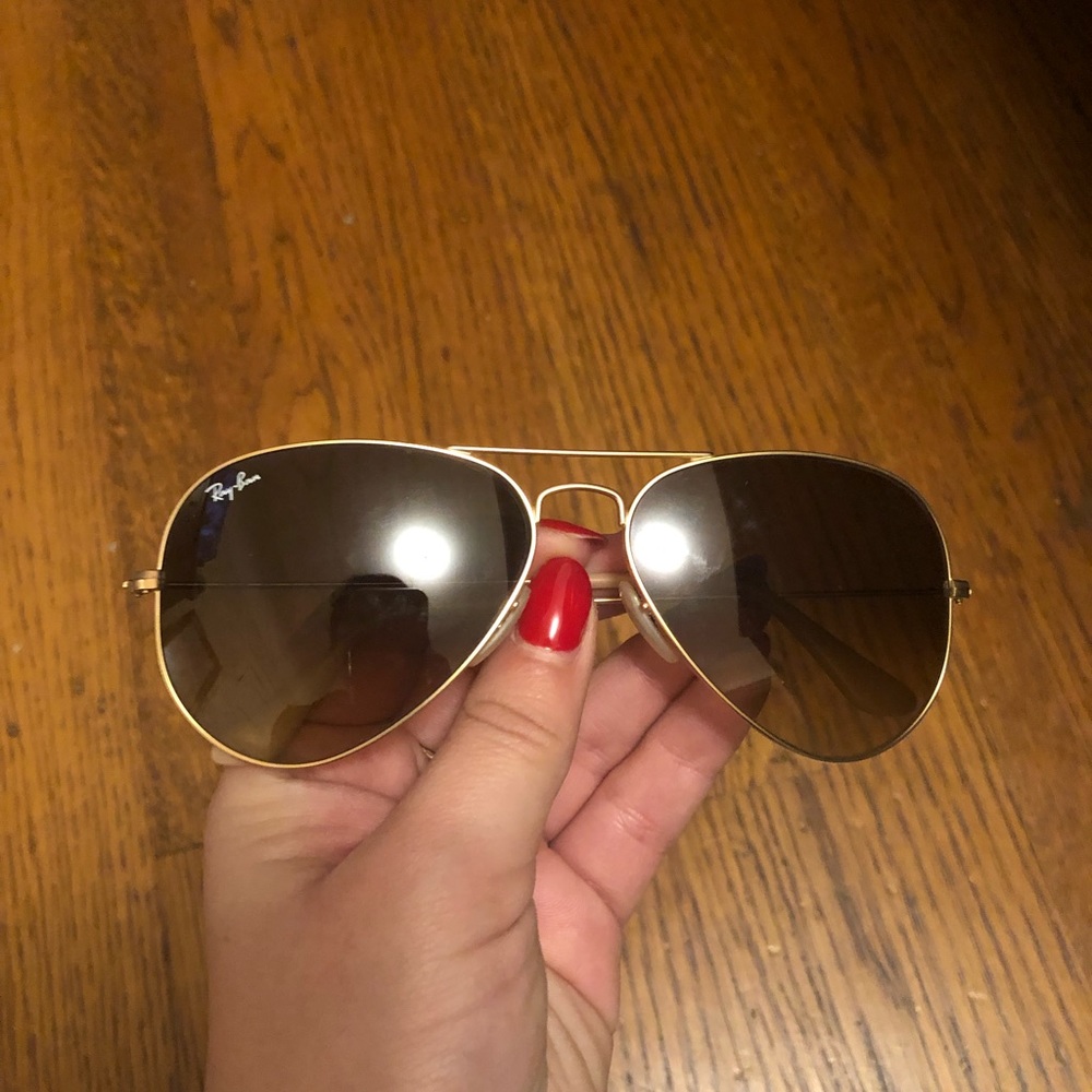 Gold ray bans
